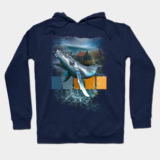 A Whale Away from Everything (For Danny!) Hoodie by AmyCNicholls